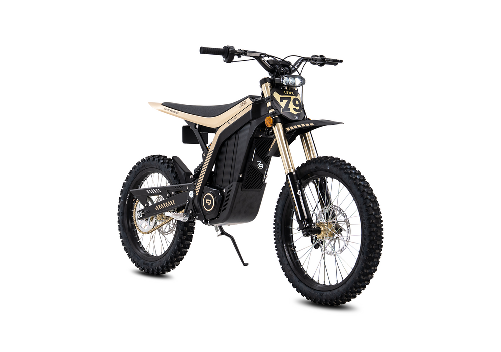 79BIKE Lynx Trail electric off-road motorcycle — official front three-quarter view
