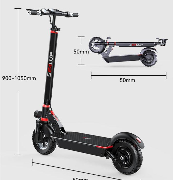 Sealup Q15 Electric Scooter — 10", 48V 500W, Long Range