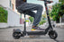 SEALUP Q9 Mini electric scooter — seated riding view